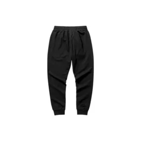 Sportliche, taillierte Strickhose mit Logo-Print „Schwarz Navy Grau“