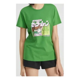 SS20 Sailor Moon Crossover Kurzarm-T-Shirt in Grün