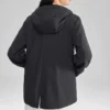 Stroll Series Logo Casual Kapuzenjacke aus Webstoff „Schwarz“