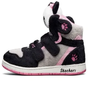Sugarcanes Panda Schuhe „Schwarz Grau Rosa“