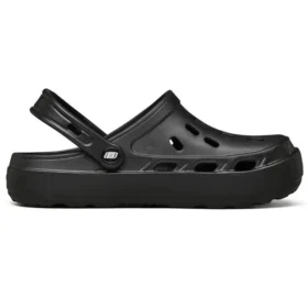 Swifters Minimalistische, bequeme Sport-Hausschuhe, rein schwarz