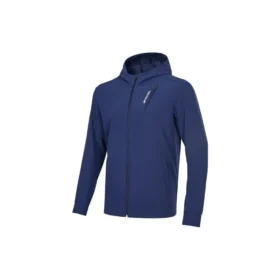 Warme, locker sitzende Jacke mit Aufdruck „Schwarz Blau Grün“