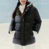 Waterproof Daunenjacke mit Kapuze „Schwarz“