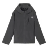 Weit geschnittene, warme Fleecejacke „Schwarz, Hellbraun, Weiß, Lila“