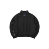 Zip-Jacke mit Logo-Buchstaben-Herz-Print „Schwarz“